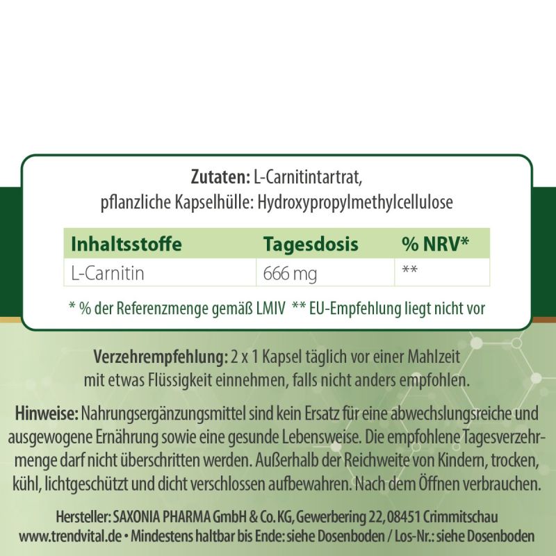 L-Carnitin 90 Kapseln
